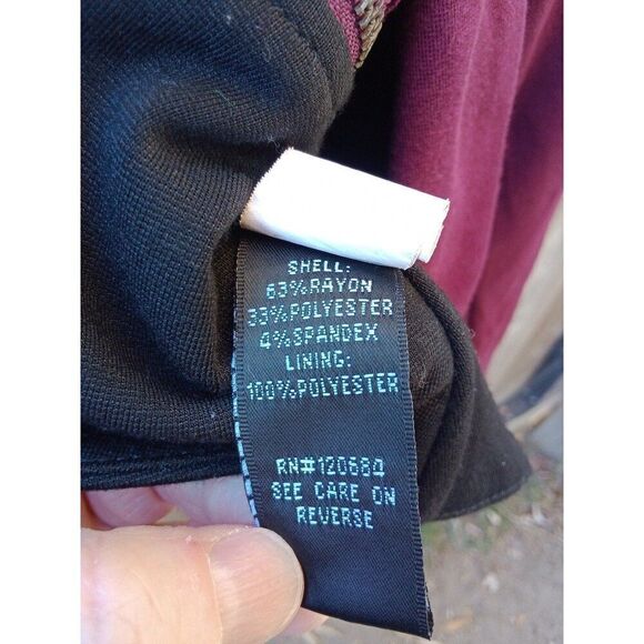 Torrid Color Block Shawl Collar Blazer Cardigan Black & Maroon Red 2X #10416601 - Picture 10 of 10